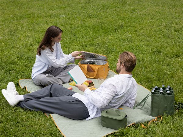 Плед для пикника и отдыха на пляже smart picnic, шалфей Smart Solutions
