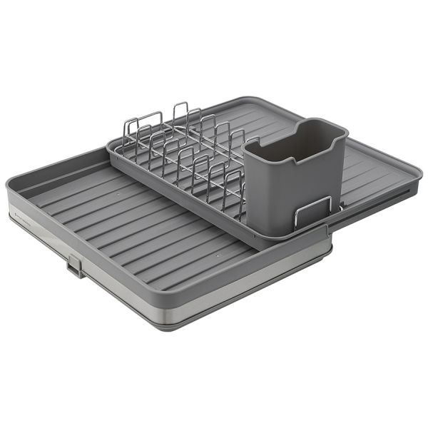 Сушилка для посуды atle раздвижная большая, серая Smart Solutions