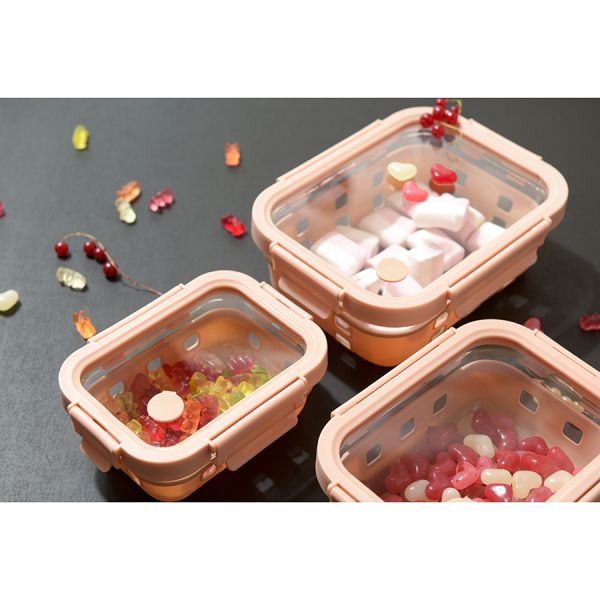 Контейнер для запекания, хранения и переноски продуктов в чехле, 370 мл, бежевый Smart Solutions