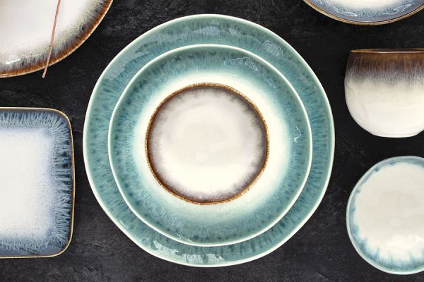 Тарелка закусочная Nuances, голубая, 21 см Easy Life