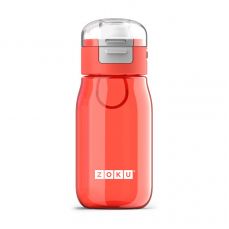 Бутылочка детская с крышкой 475 мл красная Zoku