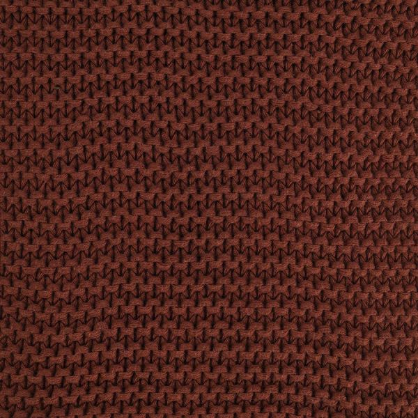 Плед из хлопка жемчужной вязки коричневого цвета из коллекции essential, 130x180 см Tkano