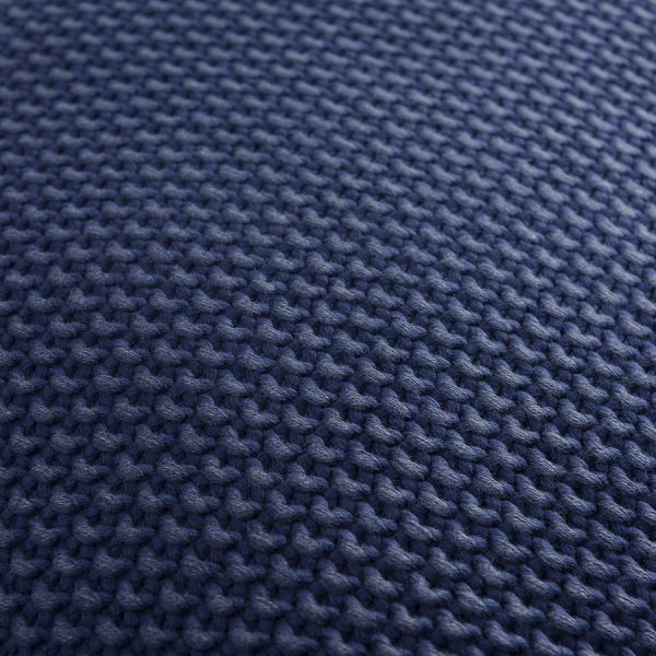 Подушка декоративная из стираного хлопка темно-синего цвета из коллекции essential, 45х45 см