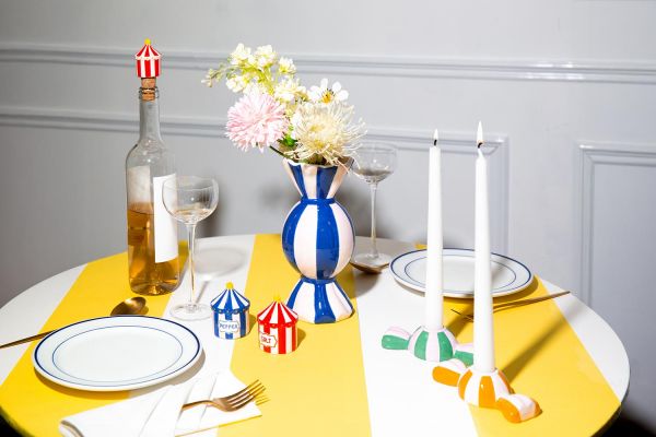 Подсвечник dolce vita, 5,5х10,5х3,7 см, желтый Doiy