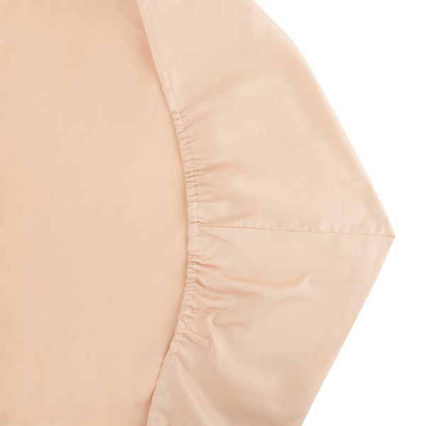 Простыня на резинке из сатина бежево-розового цвета из коллекции essential 180х200 см