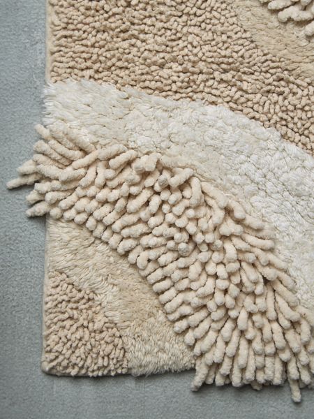 Коврик для ванной sands бежевого цвета из коллекции ethnic Tkano