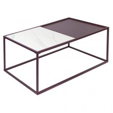 Столик журнальный mayen 110х50х37 см, белый/сливовый Bergenson Bjorn