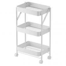 Этажерка 3-х ярусная smart cart, белая Smart Solutions