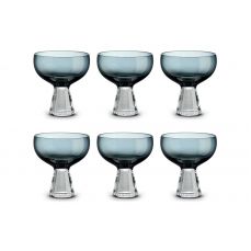 Набор креманок Fun Classy, тёмно-синий, 0,35 л, 6 шт Pozzi Milano 1876