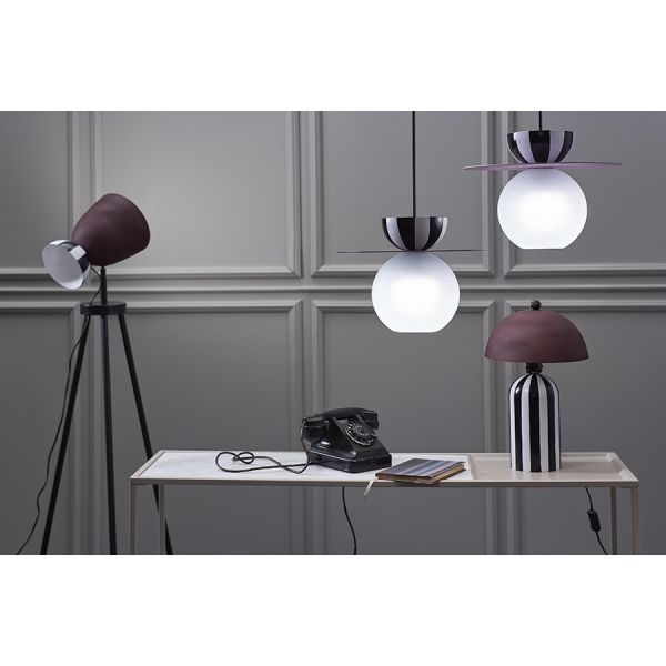 Светильник настольный anniken, D25х38 см, черный/белый/сливовый Bergenson Bjorn
