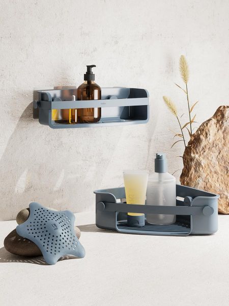 Органайзер для душа flex adhesive, голубой Umbra