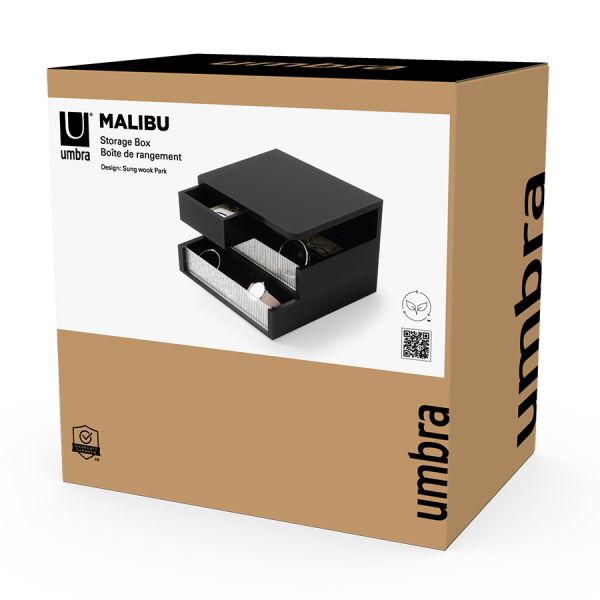 Шкатулка malibu, черная Umbra
