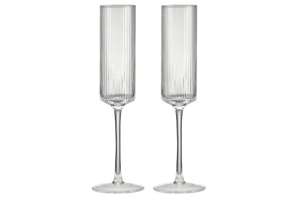 Набор бокалов для шампанского Modern Classic, прозрачный, 0,2 л, 2 шт Pozzi Milano 1876