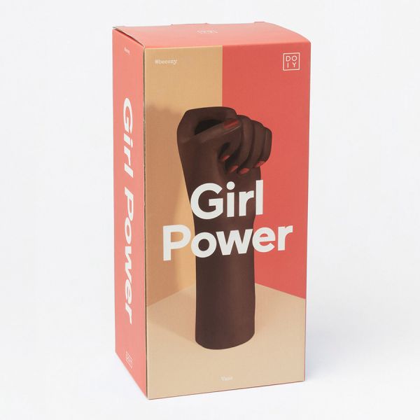 Ваза для цветов girl power, black, 27,1 см Doiy