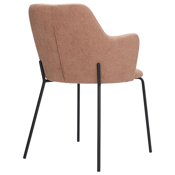 Стул dwight, фактурный шенилл, розовый Bergenson Bjorn