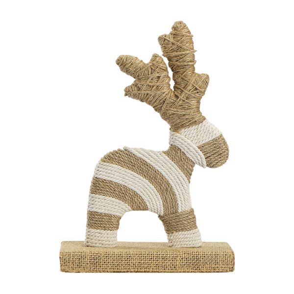 Декор новогодний reindeer dancer из джута и гофрированного картона из коллекции new year essential Tkano