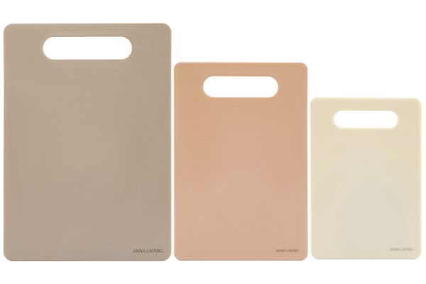 Набор досок разделочных, 3 шт, пластик, прямоугольный, цветной, Universal ANNA LAFARG
