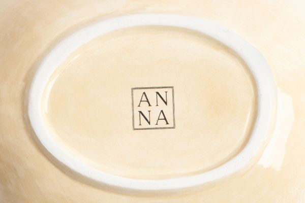 Блюдо 20х17 см, керамика, зеленое, Еж на листе, Autumn forest ANNA LAFARG
