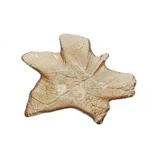 Блюдо 22х23 см, стекло, янтарное, Кленовый лист, Autumn forest ANNA LAFARG