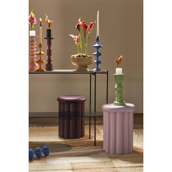 Столик приставной vivlend, D34 см, сливовый Bergenson Bjorn