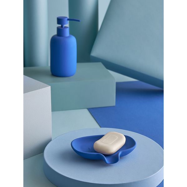 Набор ванных принадлежностей с подставкой flow, синий индиго, 4 предмета Bergenson Bjorn Bath