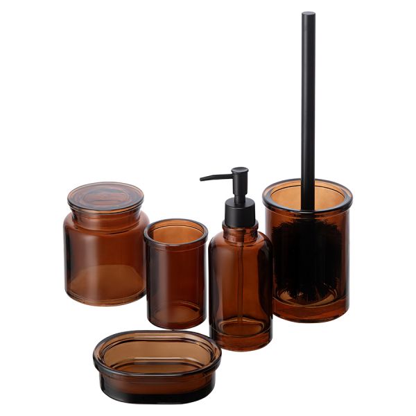 Банка для хранения amber, темно-янтарная Bergenson Bjorn Bath
