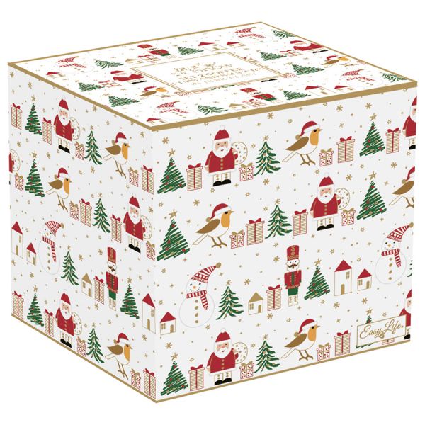 Набор кофейных чашек с блюдцем let it snow snowman & nutcracker 120 мл, 2 шт Easy Life