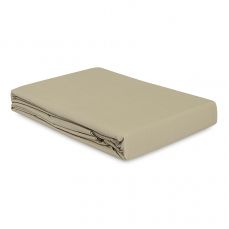 Простыня из стираного перкаля бежево-серого цвета из коллекции essential, 240х270 см Tkano