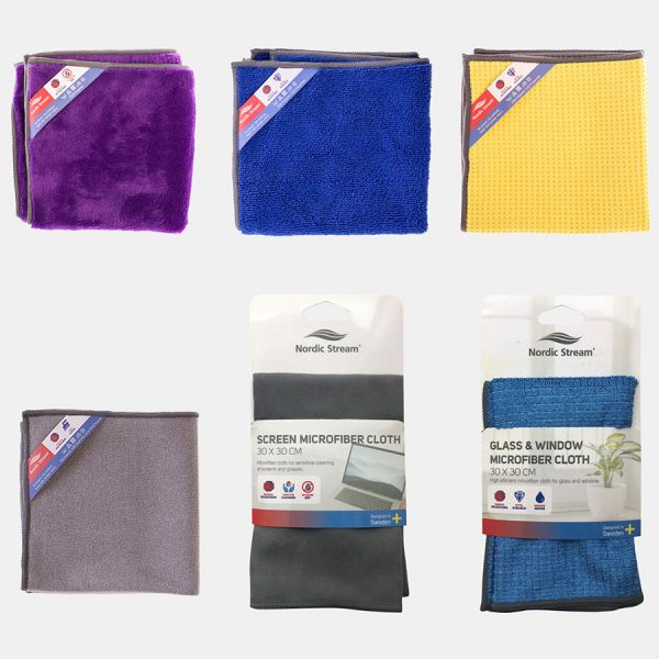 Тряпка из микрофибры двусторонняя 30х30 см Nordic Stream