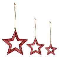 Набор елочных украшений bright stars из коллекции new year essential, 3 шт Tkano