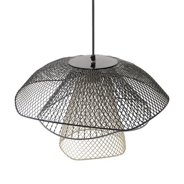 Светильник подвесной vinger, D48х30 см, черный/серый/белый Bergenson Bjorn