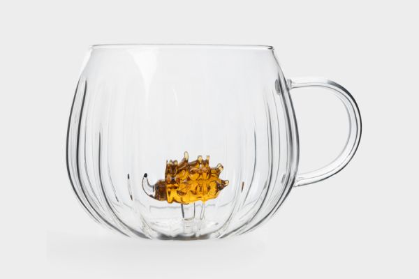 Кружка 400 мл, стекло, Еж, Autumn Forest ANNA LAFARG