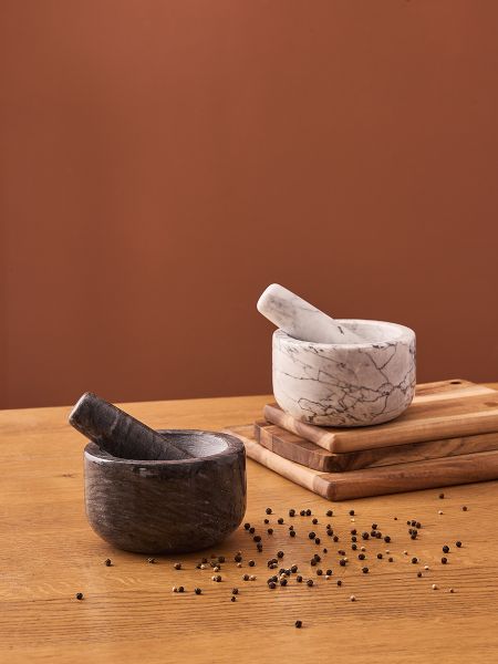 Ступка marm, 12.7х7.6 см, белый мрамор Liberty Jones