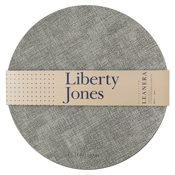 Набор из 2-х сервировочных салфеток leanera, D35 см, серые Liberty Jones