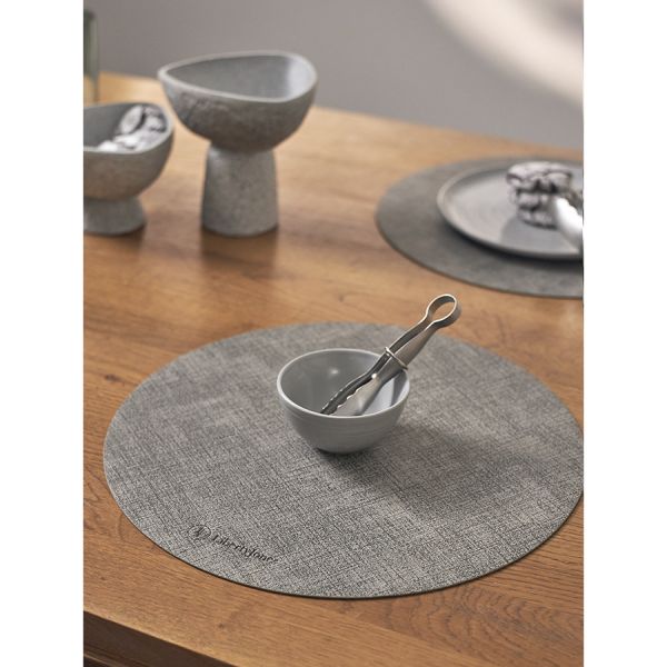 Набор из 4-х сервировочных салфеток leanera, D35 см, серые Liberty Jones