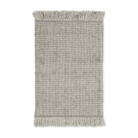 Ковер из переработанного пластика светло-серого цвета из коллекции ethnic, 60х90 см Tkano