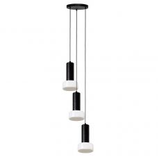 Светильник подвесной каскадный fungus, D15х25 см, 3 плафона, белый/черный Bergenson Bjorn