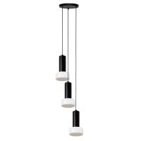 Светильник подвесной каскадный fungus, D15х25 см, 3 плафона, белый/черный Bergenson Bjorn