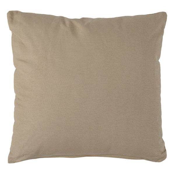 Подушка декоративная из хлопка бежевого цвета с авторским принтом из коллекции freak fruit