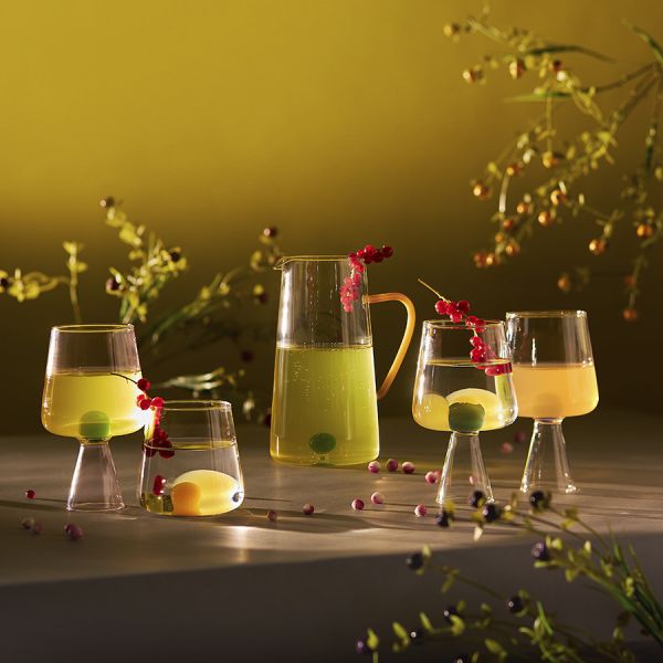 Бокал для вина orb 400 мл, розовый/зеленый Liberty Jones