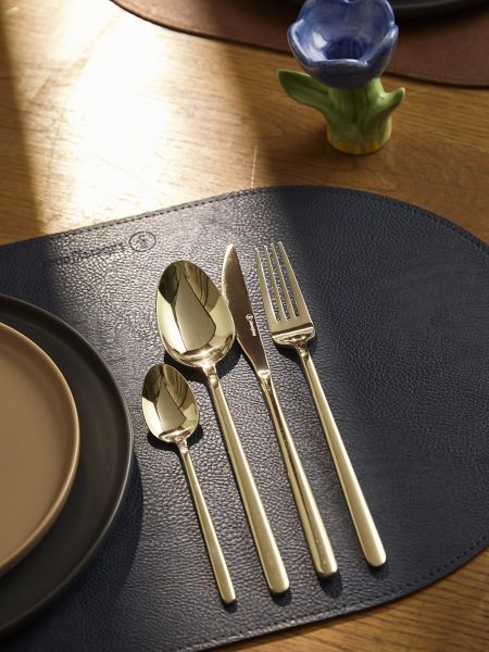 Набор столовых приборов pure на 6 персон, 24 предмета, золотистые глянцевые Liberty Jones