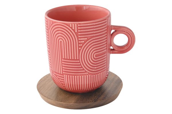 Набор из 2-х кружек Радуга, красная и жёлтая 0.35 л Easy Life