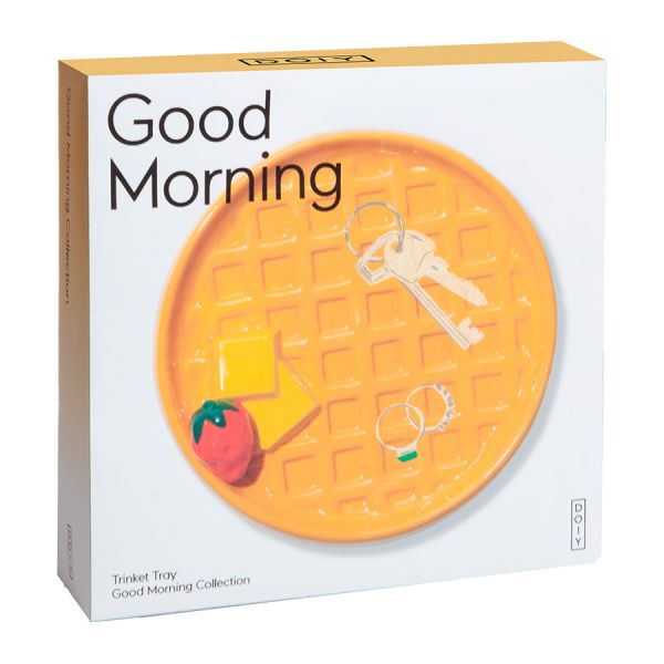 Поднос декоративный, good morning, waffle, D18.5 см Doiy
