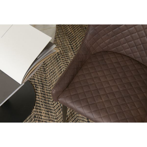 Стул calvin, экокожа, темно-коричневый Bergenson Bjorn