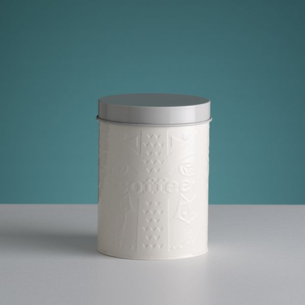 Емкость для хранения кофе in the forest белая-серая
