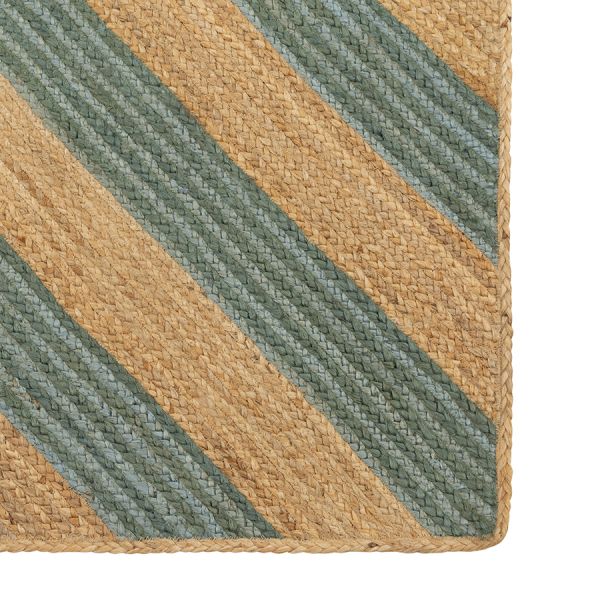 Ковер из джута с вставками зеленого цвета из коллекции ethnic, 120х80 см Tkano