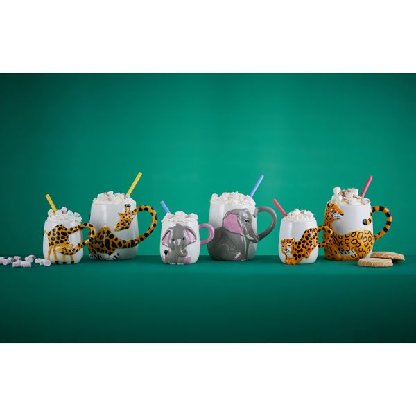 Набор из 2 кружек cheetah 405 мл и 195 мл