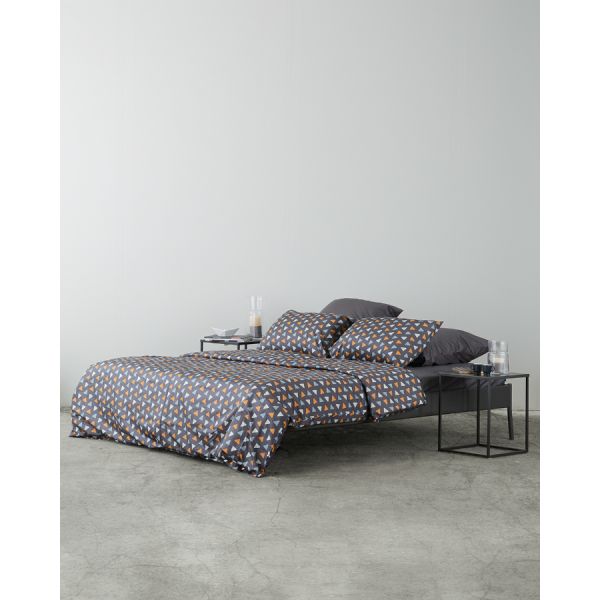 Комплект постельного белья полутораспальный из сатина с принтом triangles из коллекции wild
