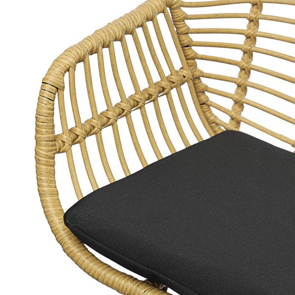 Стул полубарный vetle bent, ротанг Bergenson Bjorn