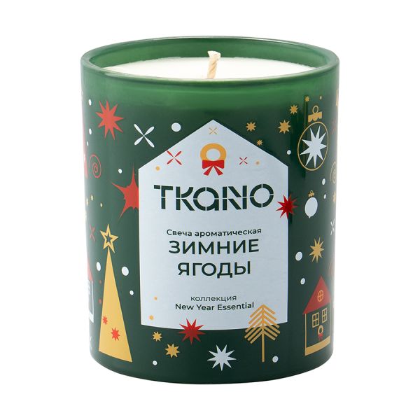 Свеча ароматическая Зимние ягоды из коллекции new year essential Tkano
